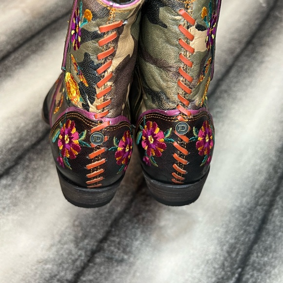 { Double D Ranch Old Gringo } Cosmic Camo Chocolate/Camouflage Western Boots - Picture 6 of 16